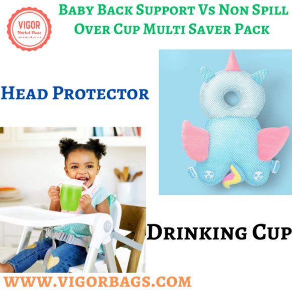 Baby Back Support Vs Non Spill Over Cup Multi Saver Pack - Picture 1 of 9